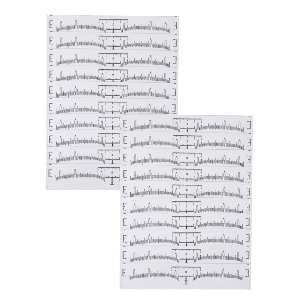 Рисунок 6 - трафареты для линейки для бровей