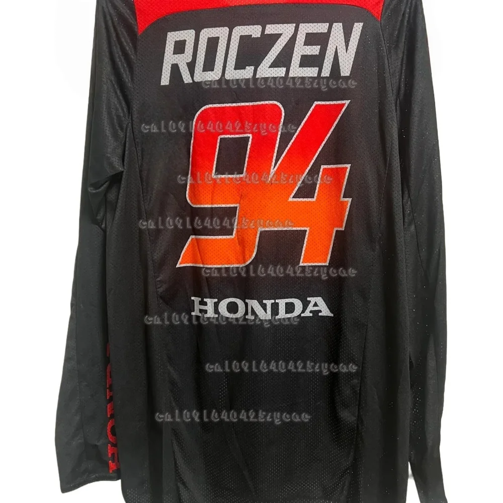 

2025 Summer Motocross Replica Ken Roczen 94 Honda Racing Team Reprint Jersey Loose Breathable 3D Printed Quick Dry long sleeve