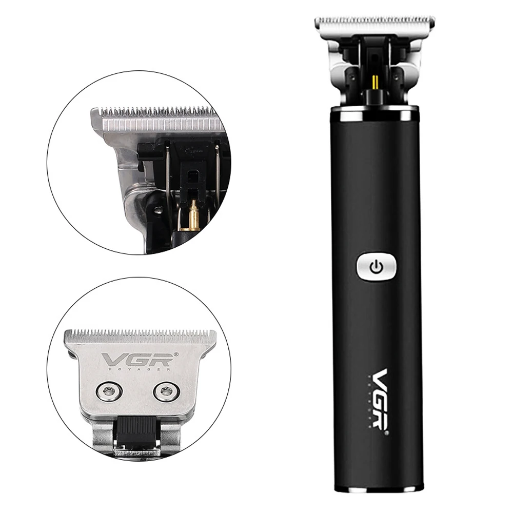 T أصلع رئيس الشعر المقص جزازة قابلة للشحن المتقلب T-الشخصي الحلاق آلة الحلاقة Vintage اللاسلكي حلاقة الرجال القاطع ماكينة حلاقة