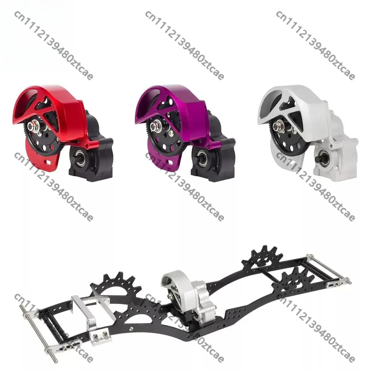 3 Speed All Metal Gearbox Complete Transmission Kit Fit 1/10 II 90046 RC Rock Crawler Vehicle Upgrade Replacement Accessories