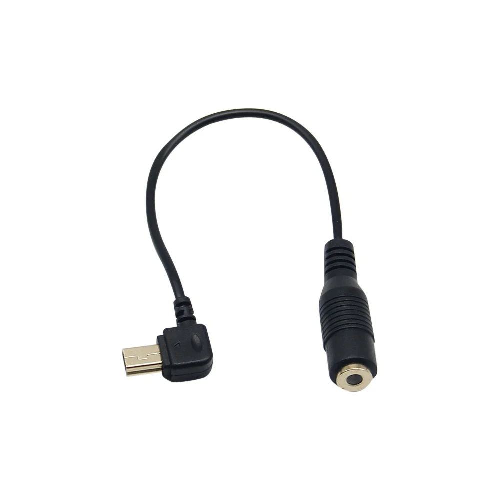 18cm Microphone Adapter To 3.5mm Jack Female Mini USB Male Audio Cable Cord Data Transmission Data Cable for GoPro Hero3/3+/4