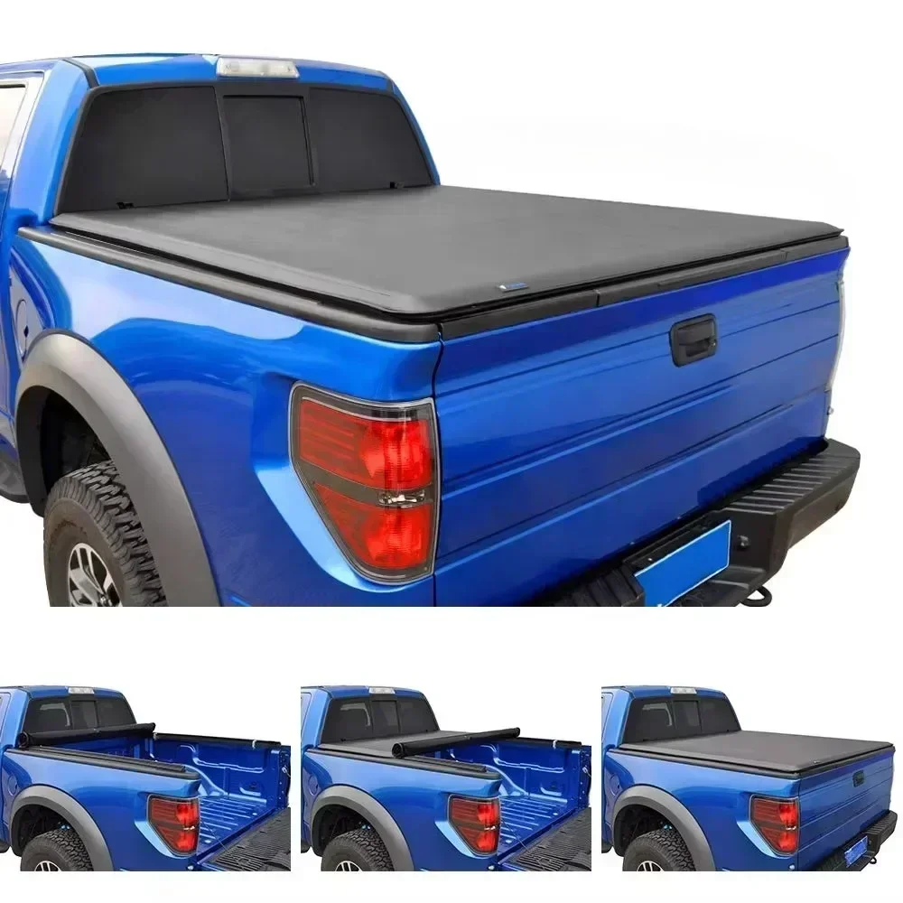 Waterproof PVC Soft Truck Bed Tonneau Cover for All Pickups