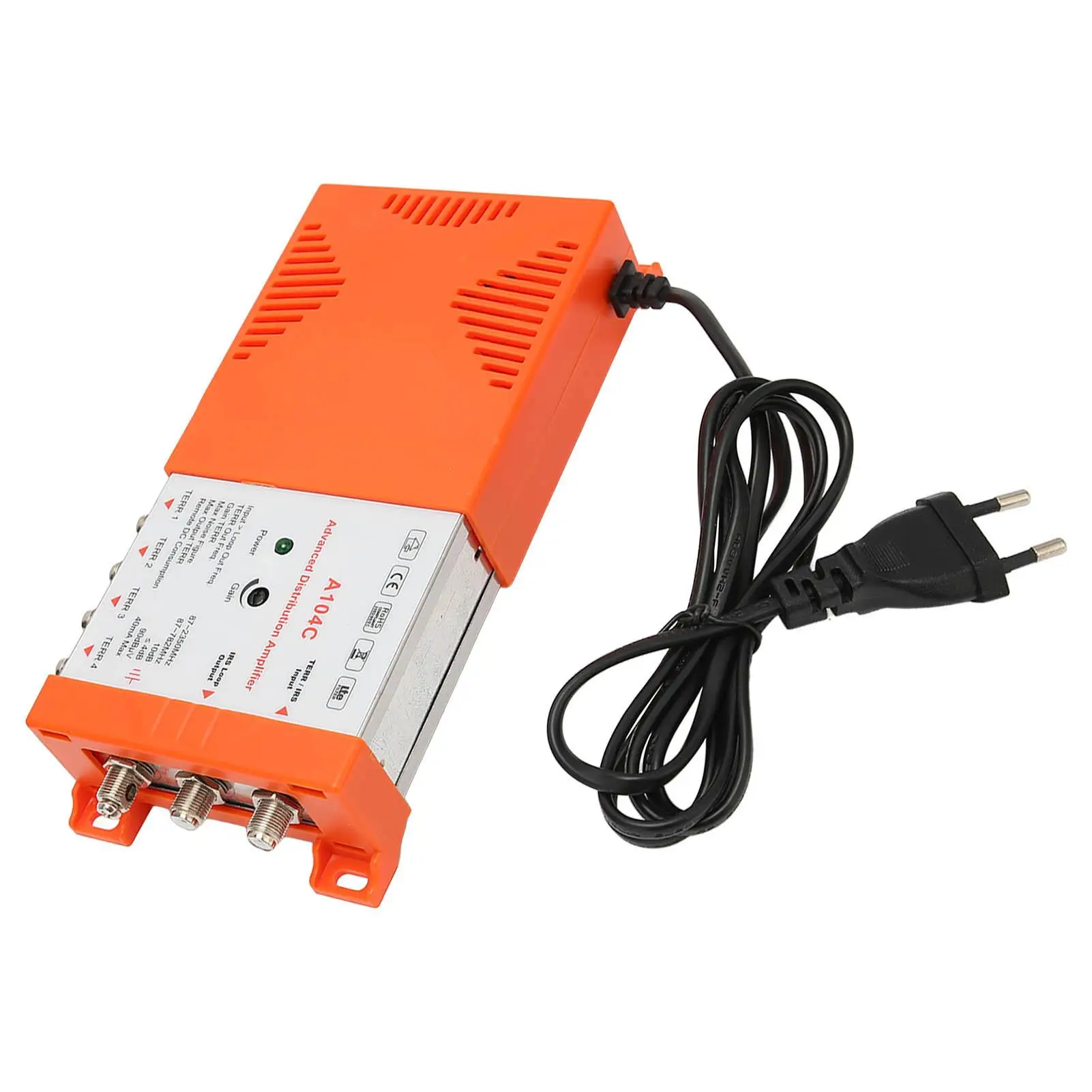 8 Channel Distribution Amplifier 108C with LTE Filter - EU Plug 230V, Professional  Booster