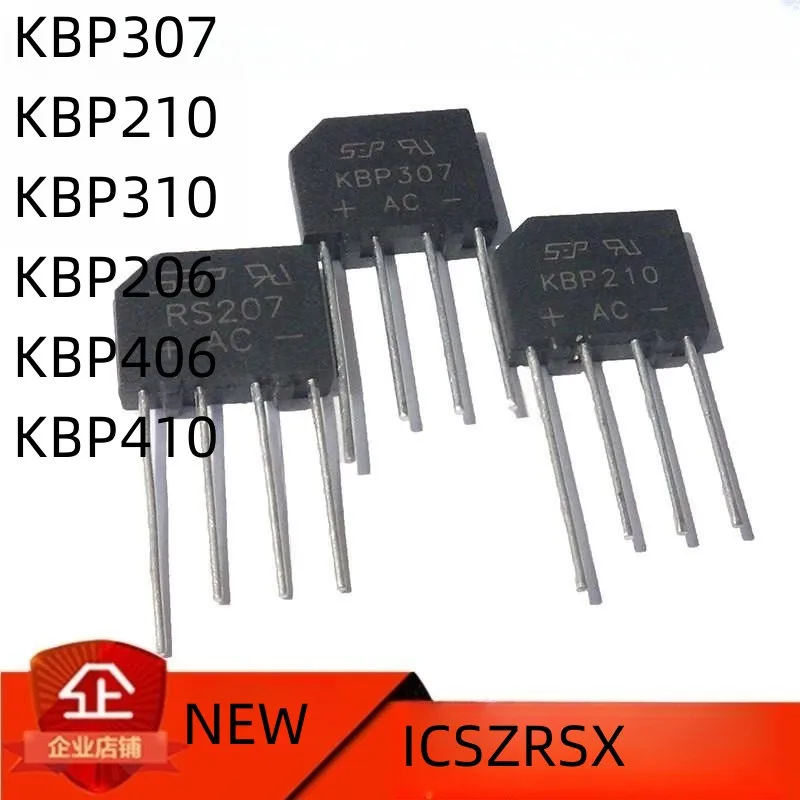 

10PCS KBP310 1000V 3A bridge rectifier KBP206 KBP210 KBP307 KBP406 KBP310 KBP410