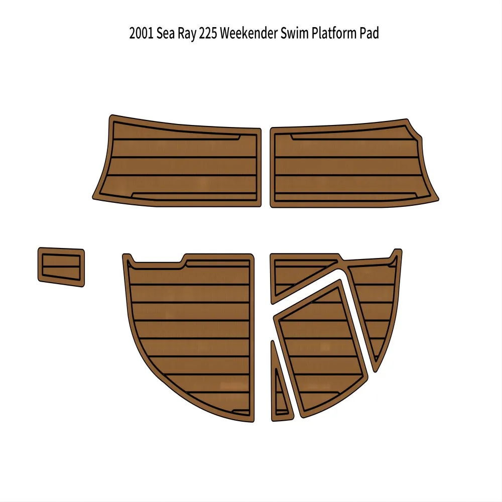 

Swim Platform Pad Boat EVA Foam Teak Deck Floor Mat For 2001 Sea Ray 225 Weekender