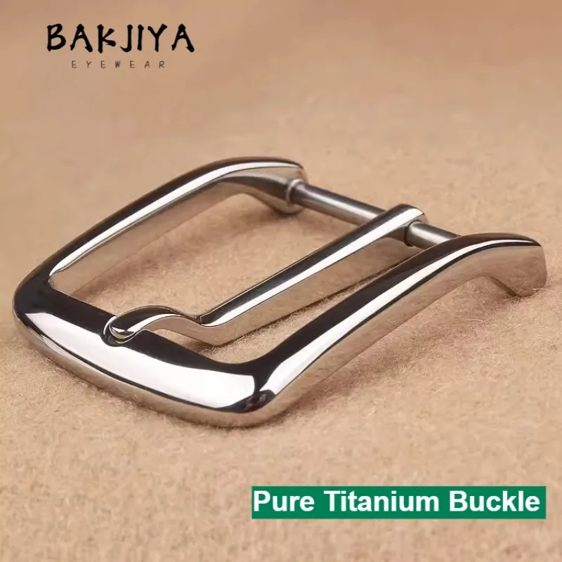 New Pure Titanium Belt Buckle Men and Women Waistband Casual Leather Pin Buckle Hypoallergenic Durable Belt Accessory 35mm