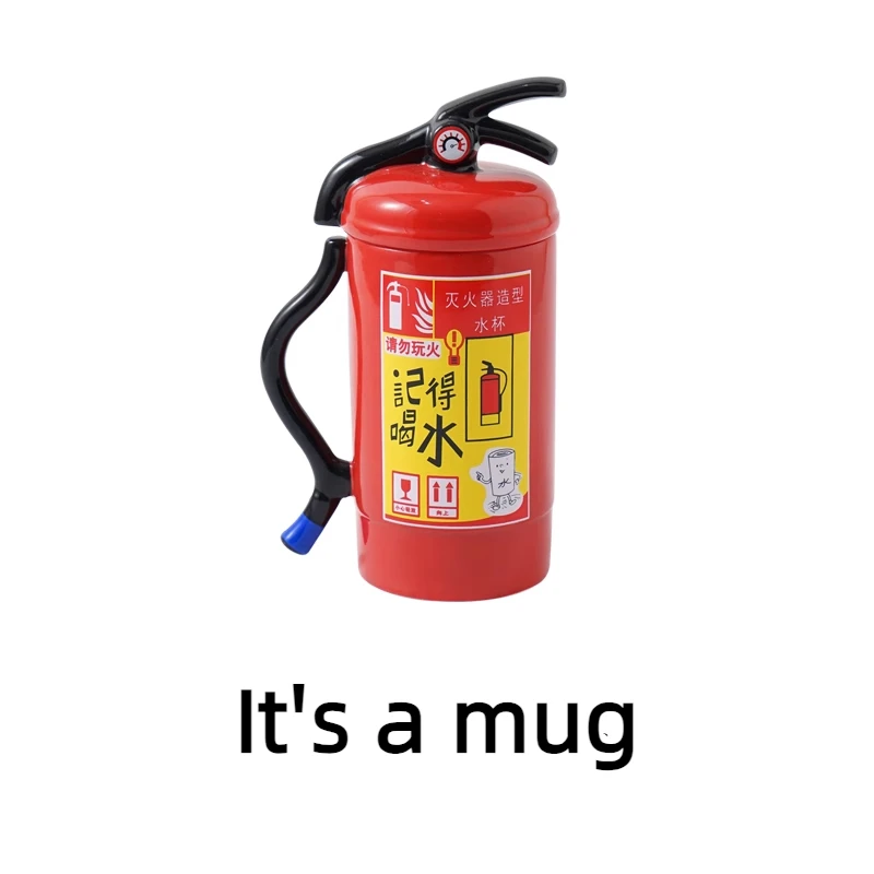 Net red fire extinguisher water cup strange mug cup Creative personality trend large capacity ceramics