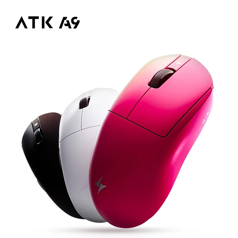 ATK Dragonfly A9 Plus Tri-mode Ergonomic Promax Wireless E-sports Bluetooth Gaming Mouse Lightweight PC Laptop Accessories