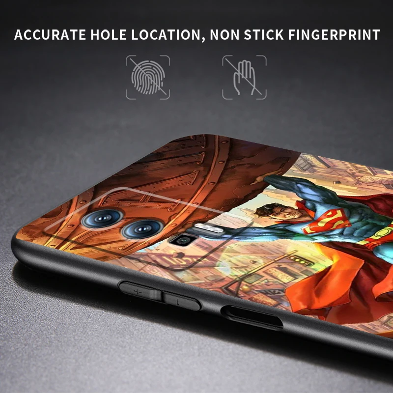 Luxury S-Supermans Comics Cool For Xiaomi Redmi 9A 9C 9AT 10C 9 9T 10 12C 13C A3 12 K60 A1 K50 K40 5G Black Back Phone Case