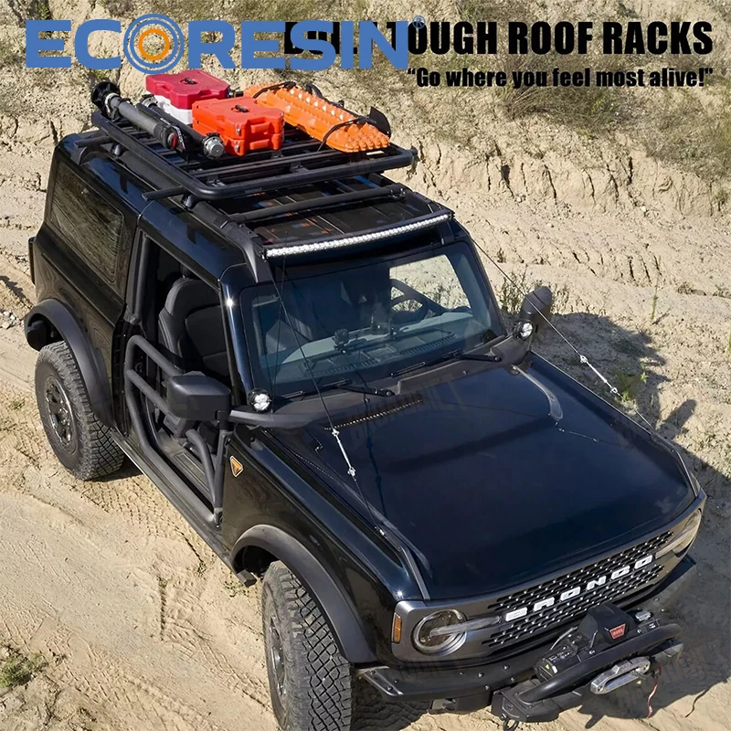  Cargo Carrier Crossbar For Ford Bronco Great Wall GWM Tank 300 Hard Top Black Aluminum  Exterior Accessories  4X4 Off-road