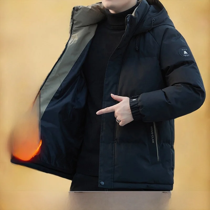 

Мужская утепленная хлопковая куртка Pierre Cardin: зимняя модная повседневная модель с длинными рукавами, на молнии, ветрозащитная