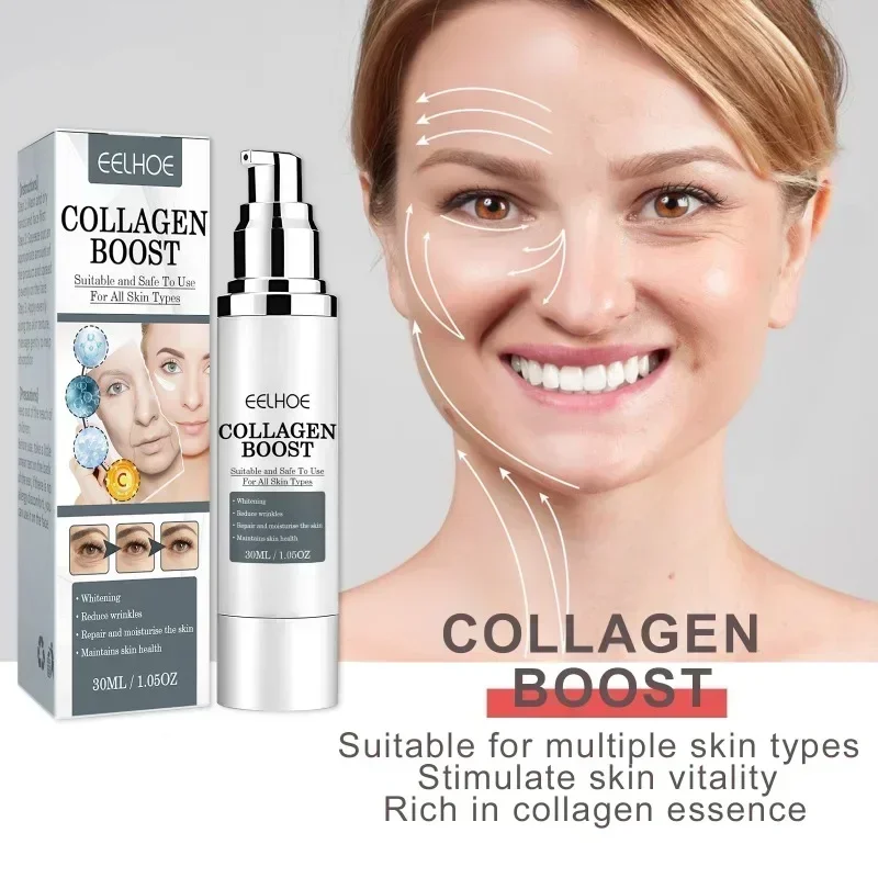 Collagen Boost Face Cream Moisturizing Tightening Hydrating Smoothing Whitening Anti Wrinkle Face Korean Skin Care Cosmetics