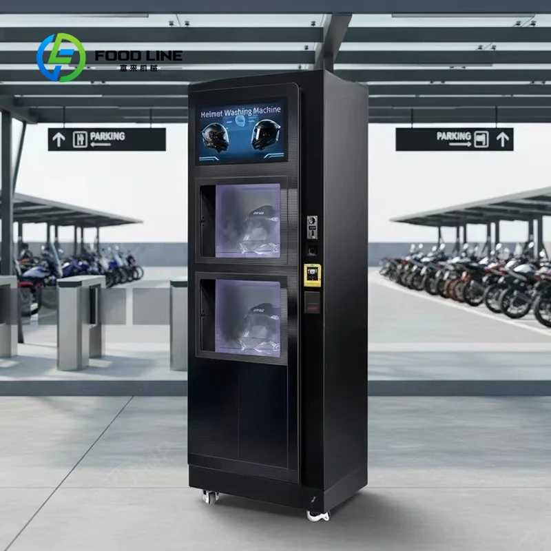 customized dual use helmet shoe cleaning vending station with touch control and fast cycle bulk purchase discount