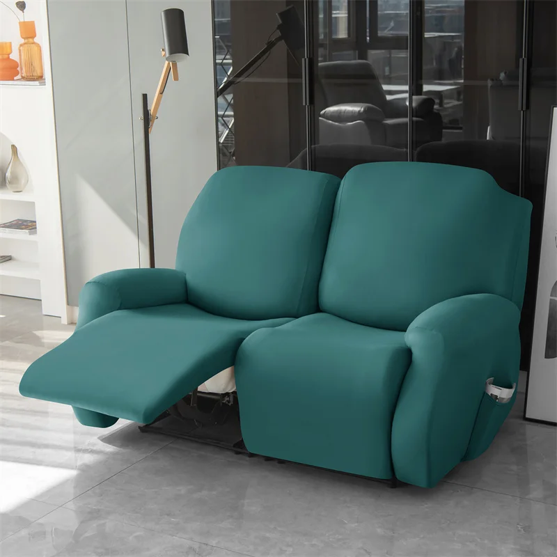 2 Seater Stretch Recliner Sofa Covers Elastic Split Armchair Chair Cover Non-Slip Lazy Boy Chairs Slipcovers for Living Room