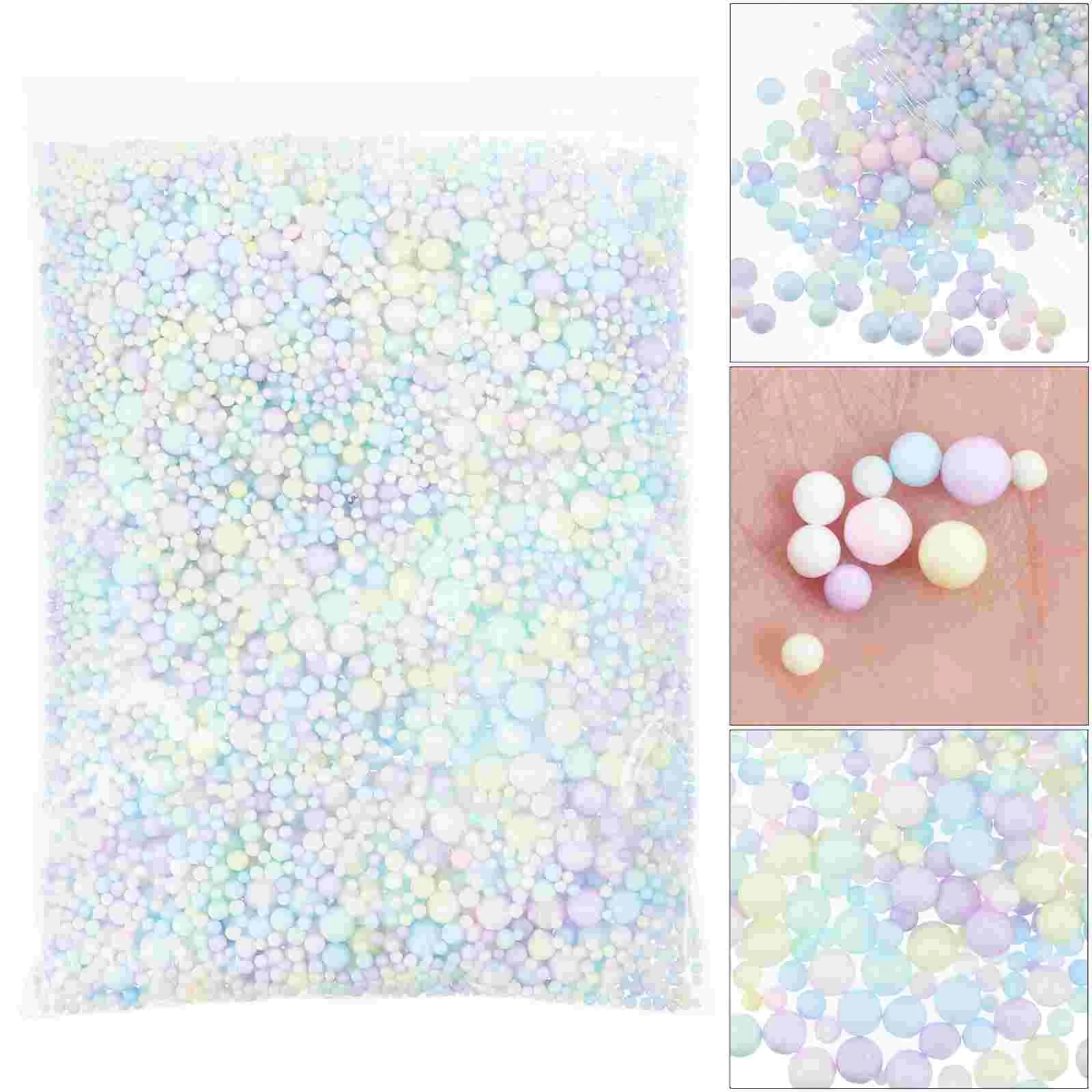 

3 Packs Foam Particles Clothing Boxes for Gifts Filling Ball Decor Decorative Beads Modeling Balls Foams Colorful