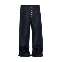 Owen Seak Men's Baggy Jeans Casual Origianl Pants Men Cargo Work Autumn High Street Denim Pants Loose Black Luxury Trousers