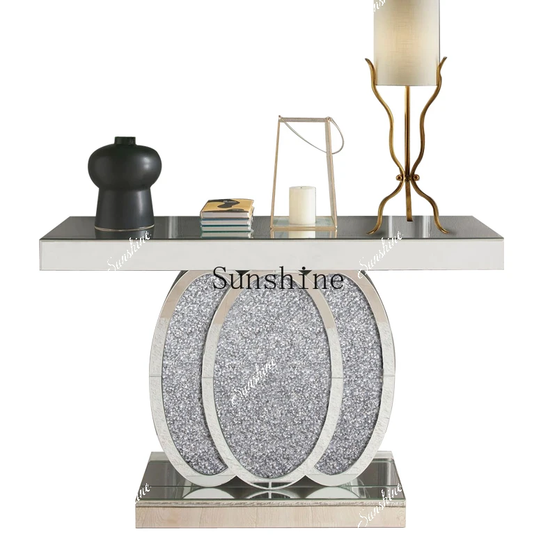 

European porch storage table partition decoration creative light luxury modern entry cabinet FT