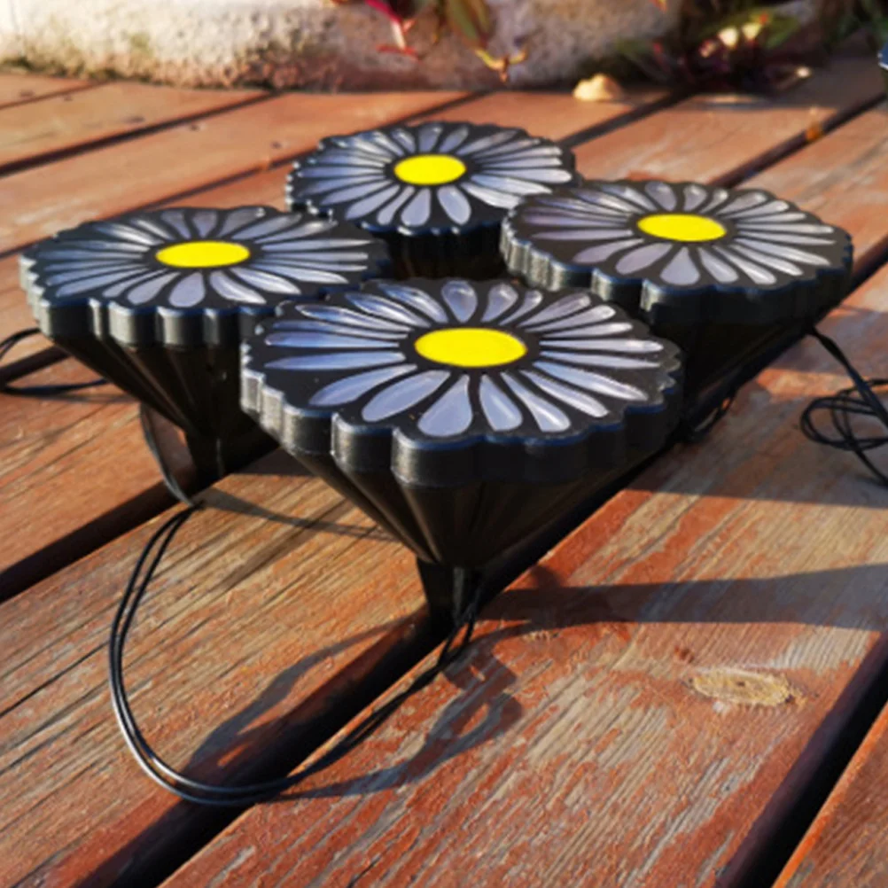 ضوء أرضي يعمل بالطاقة الشمسية تصميم أقحوان مصباح حديقة خارجي ديكور لساحة الحديقة إضاءة المناظر الطبيعية مصباح حديقة بالطاقة الشمسية