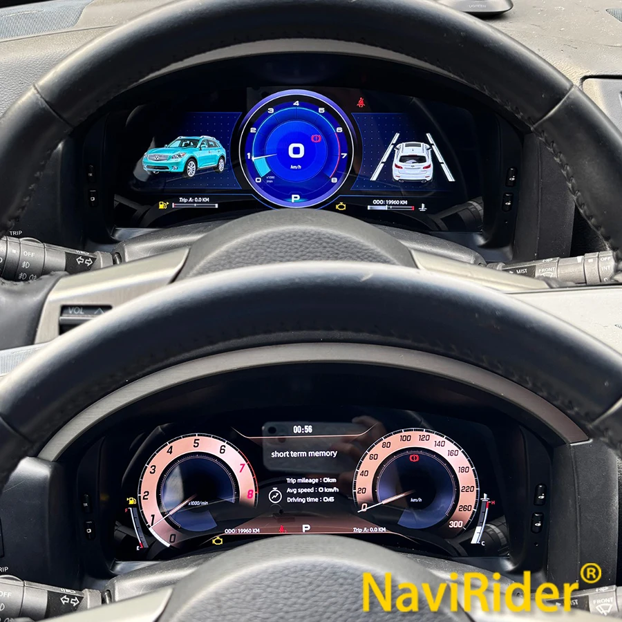 Pour Infiniti FX45 2004–2007, tableau de bord numérique, groupe d'instruments, cockpit virtuel, amélioration de l'intérieur de la voiture, GPS, compteur de vitesse, CarPlay