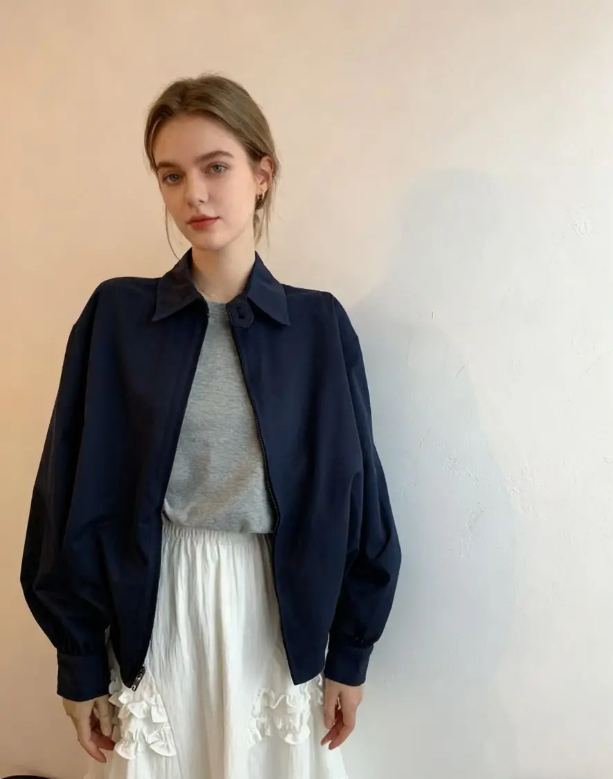 

Bomber Jackets Womens Jacket Yellow Autumn Colorblock Buttoned Cleanfit Sashes Artistic Modern Panelled Minimalist OL Layered BF