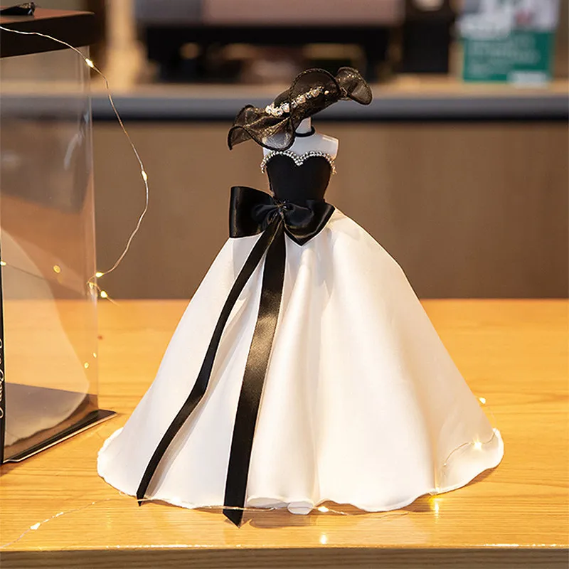 

Креативный подарок на день рождения для детей: миниатюрное свадебное платье, модель одежды для кукол, элегантный свадебный наряд, аксессуары для девочек