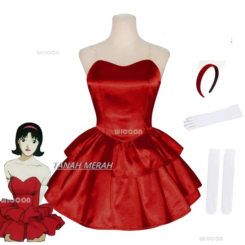 Anime Perfect Movie Blu Mima Kirigoe Costumi Cosplay Parrucca Abito rosso Donna Halloween Spaventoso Cartoon Party Gioco di ruolo Vestito operato