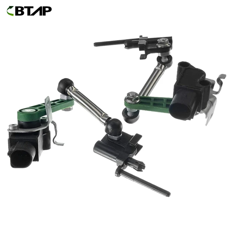 BTAP 1 Set New Headlight Level Sensor Body Suspension Height Sensor ForTouareg A8 2010-2018  7P0616213 7P0616214