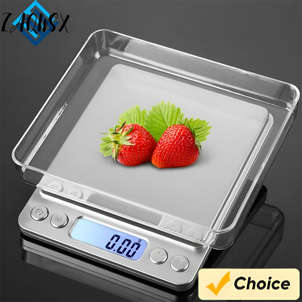 Digital Kitchen Scale Mini Pocket Precision Jewelry Electronic Balance Weight Gold Gram Scale with Back-Lit LCD Display Scale