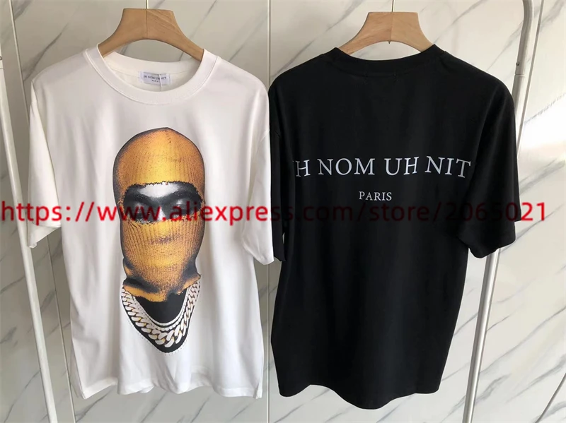 Yellow Masker Man Print IH NOM UH NIT T Shirt Men Women Oversize Summer Style T-Shirts