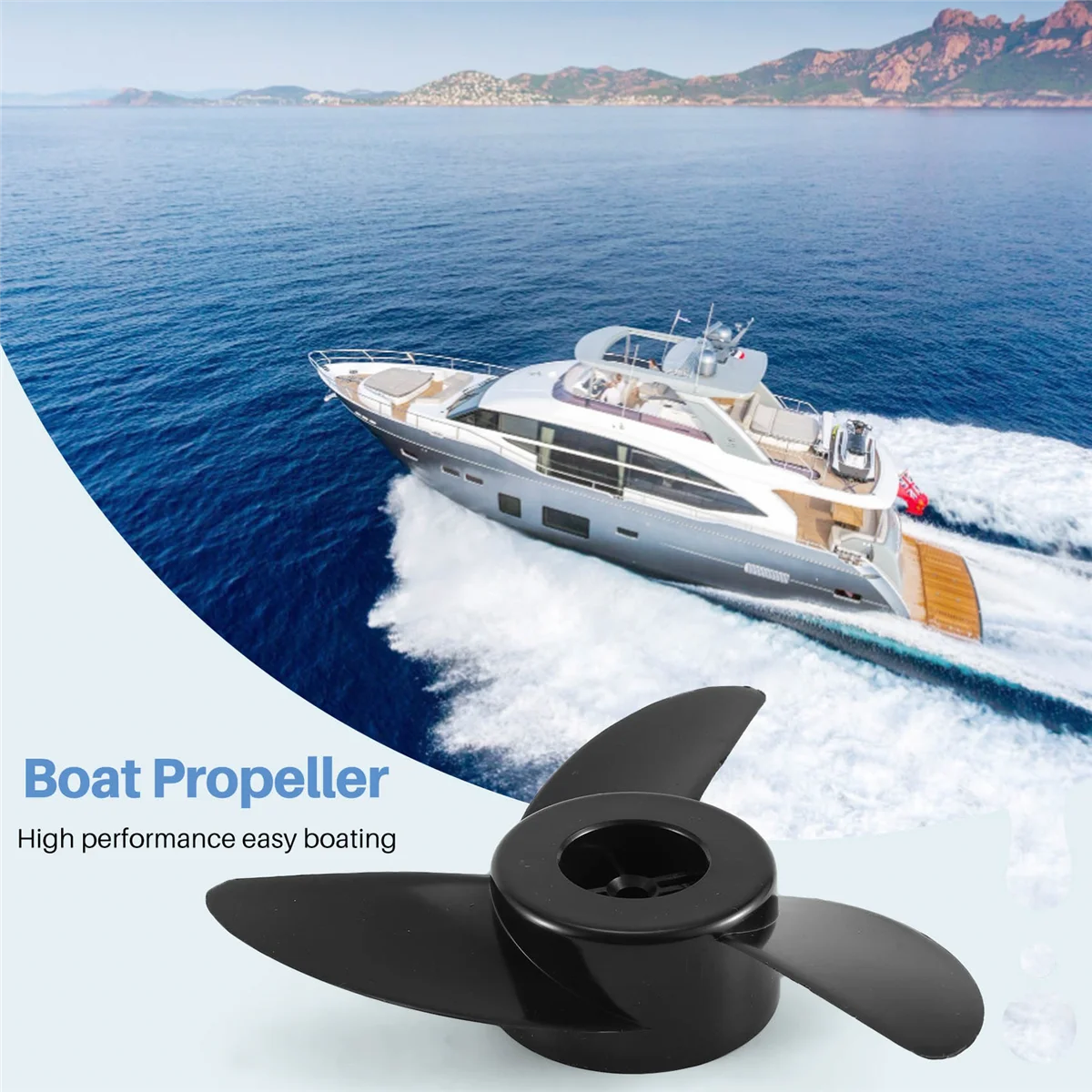 Classic Boat Propellers Electric Outboard Motor Prop for ET44L ET54L D65L Trolling Motors Mount Accessories/Boat 3-Blades