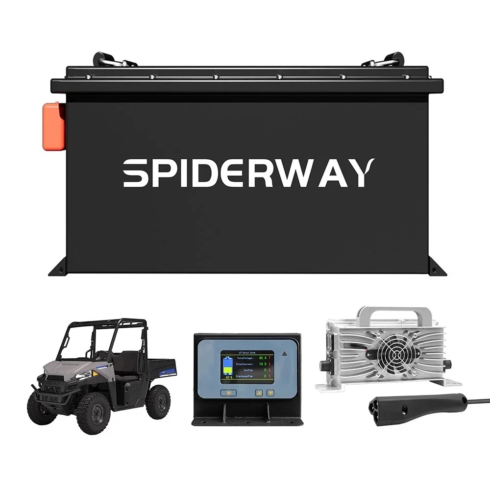 

Литий-ионный аккумулятор LiFePO4 48В 150Ач для гольф-каров Polaris Ranger EV с зарядным устройством, максимальная мощность 7,68 кВт, гарантия 10 лет на обмен