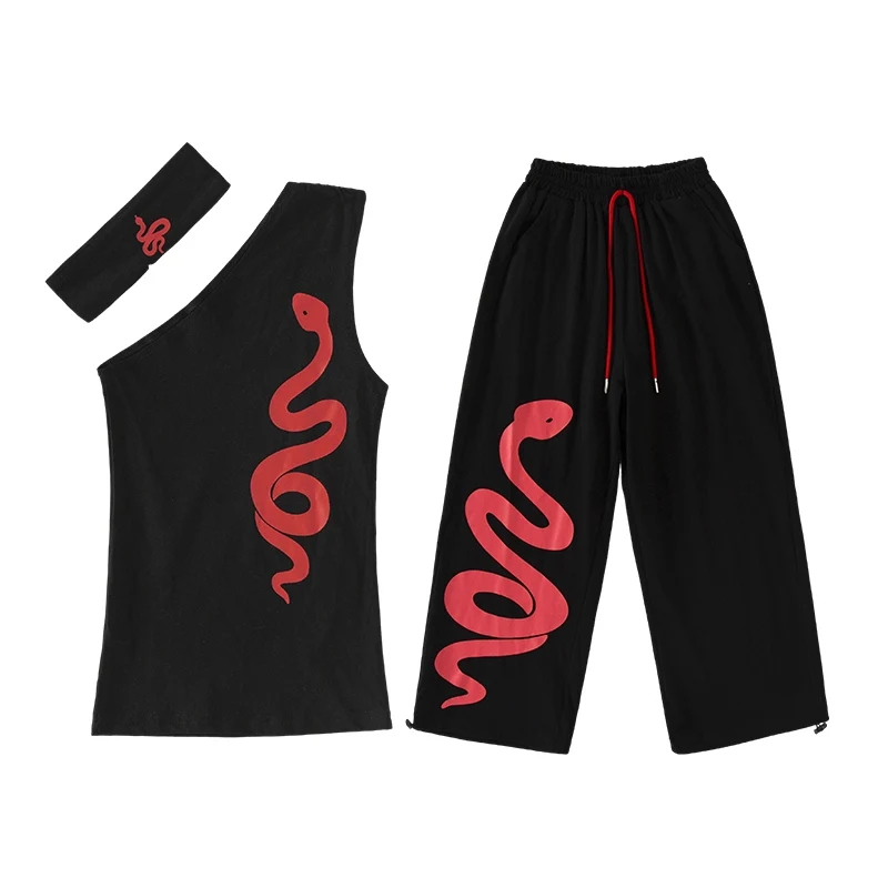 2025 Kinder Jazz Dance Kostüm Mädchen Crop Tops Hosen Hip Hop Kleidung Kpop Street Wear Y2K Kleidung Bühne Leistung Anzug BL15836