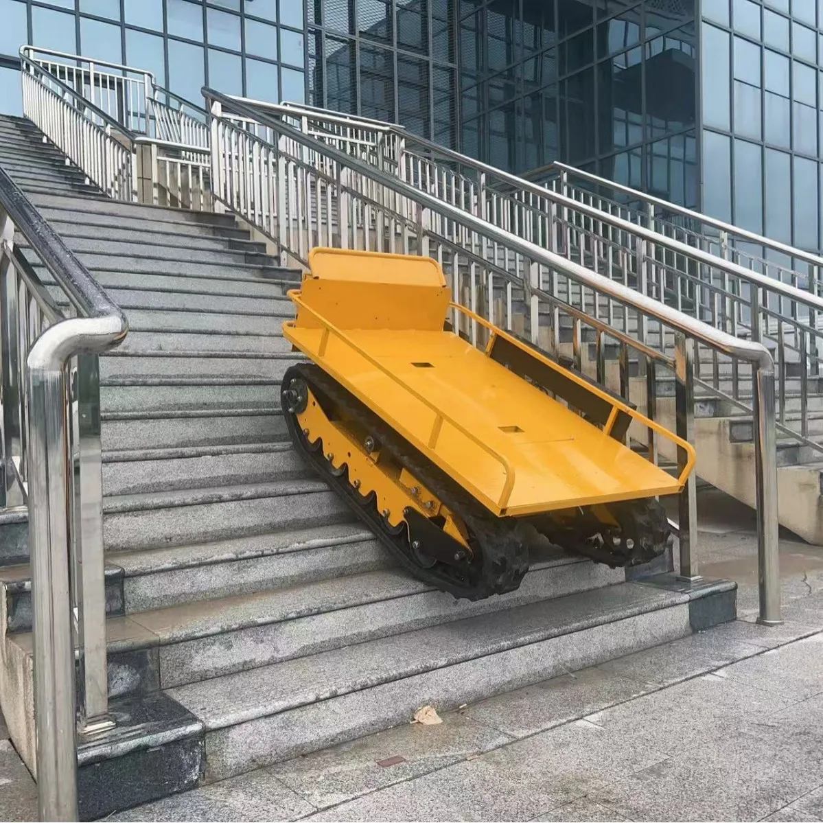 Small crawler agricultural operation vehicle all-terrain remote control agricultural crawler chassis