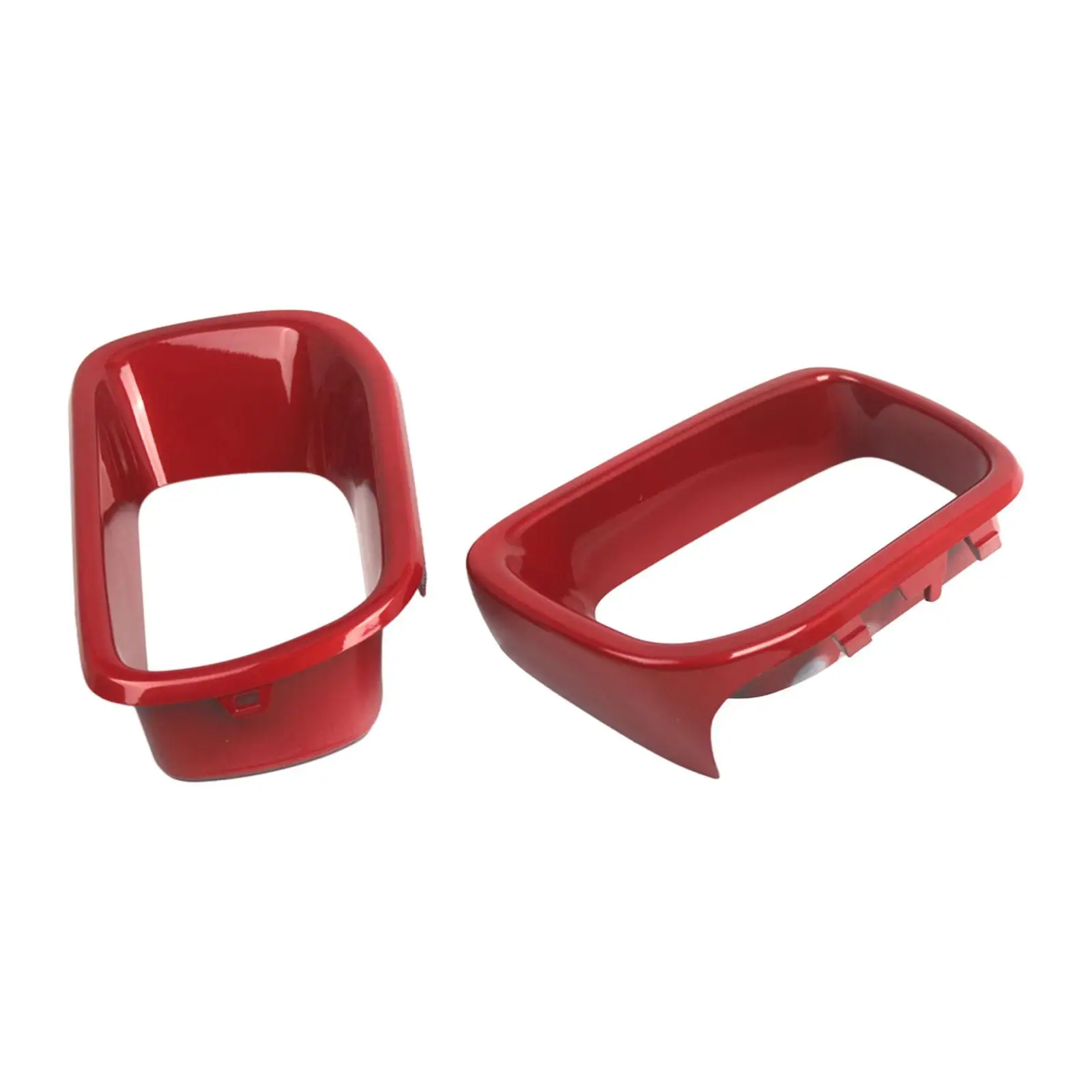 2Pcs Front Air Duct Brake Cover Bezel Replacement 51117337809 51117337810 Automotive Accessories Simple Assembly Red