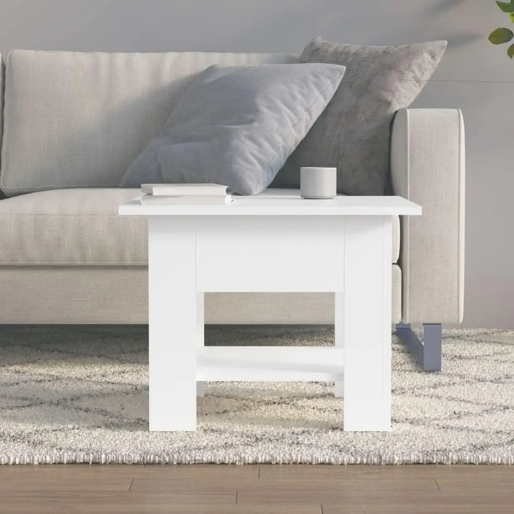 Coffee Table Side Table Bedside Table Wood Coffee Table Reading Table White 21.7""X21.7""X16.5"" Engineered Wood Suitable For