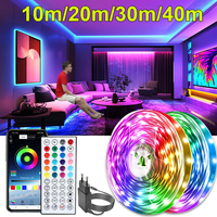 Led Strip Lights 10m 20m 30m 40m Led Lights for Room Music Sync Led Tape Flexible Ribbon for Home Bedroom Party Decoration