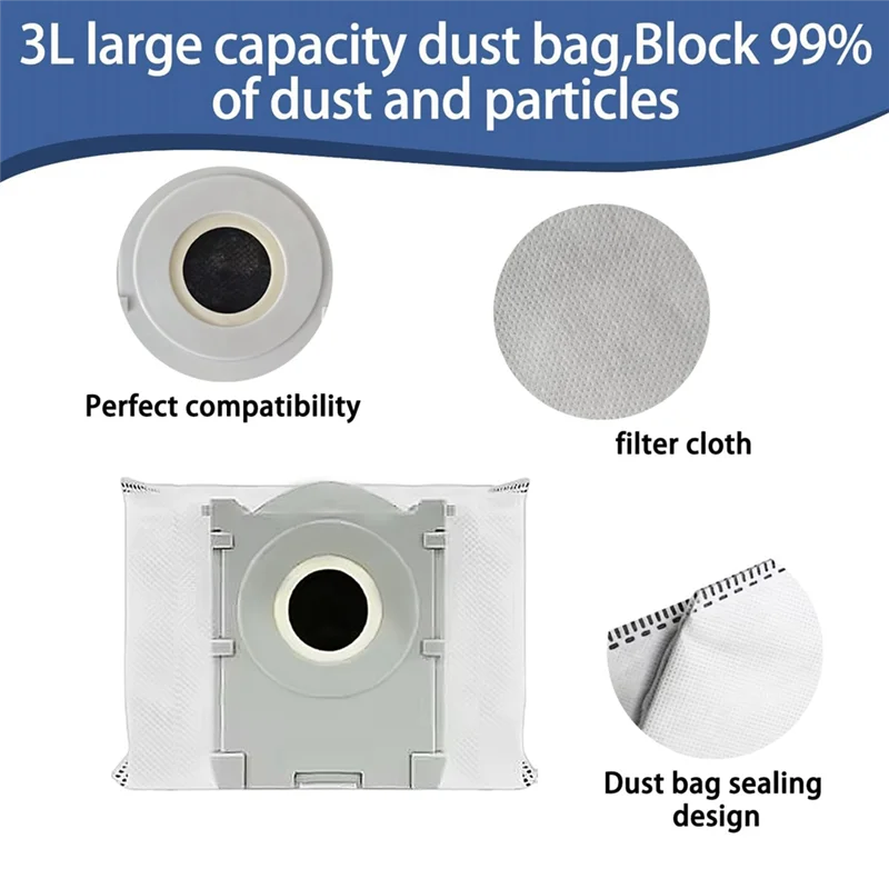 Комплект аксессуаров YCOC-24PCS для пылесосов Ecovacs Deebot X9 Pro Omni/X9 Pro — основная щетка, боковая щетка, мешок для пыли, ролик, тряпка, фильтр