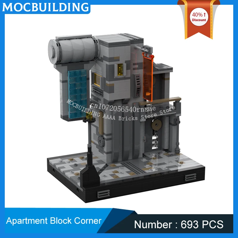 

MOC Building Blocks Space Movie Scene Modular Apartment Block Corner Model DIY Assembly Bricks Toys Collection Display Gifts