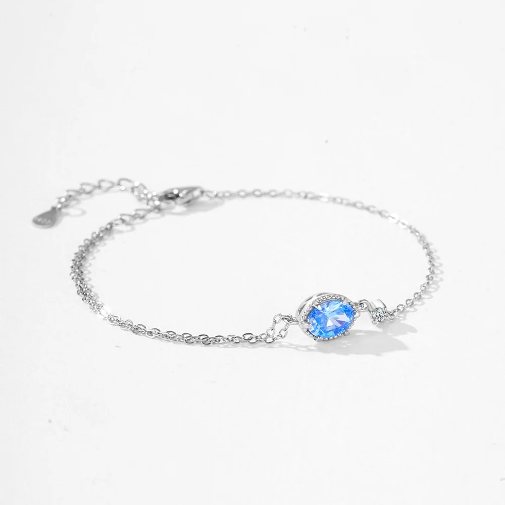 Simple 5X7mm High Carbon Diamond Womne's Bracelet-Wedding Engagement Adjustable Bangle & Anniversary Jewelry Gift