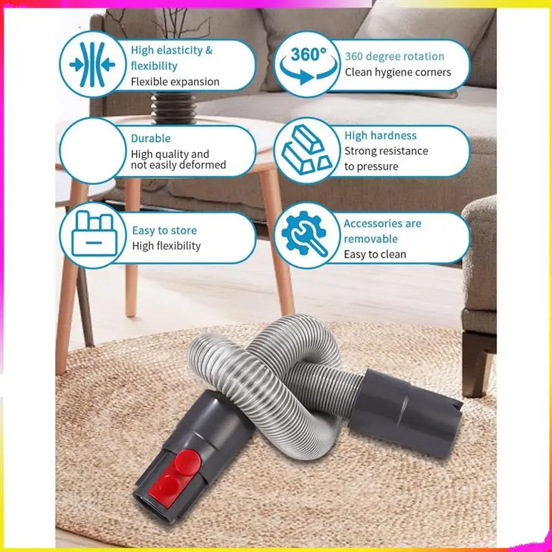 M04K Replacement Parts Hose Connector For Dyson V15 V11 V10 V8 V7 Vacuum Cleaner With Flexible Nozzle, Extension Hose Switch Cap