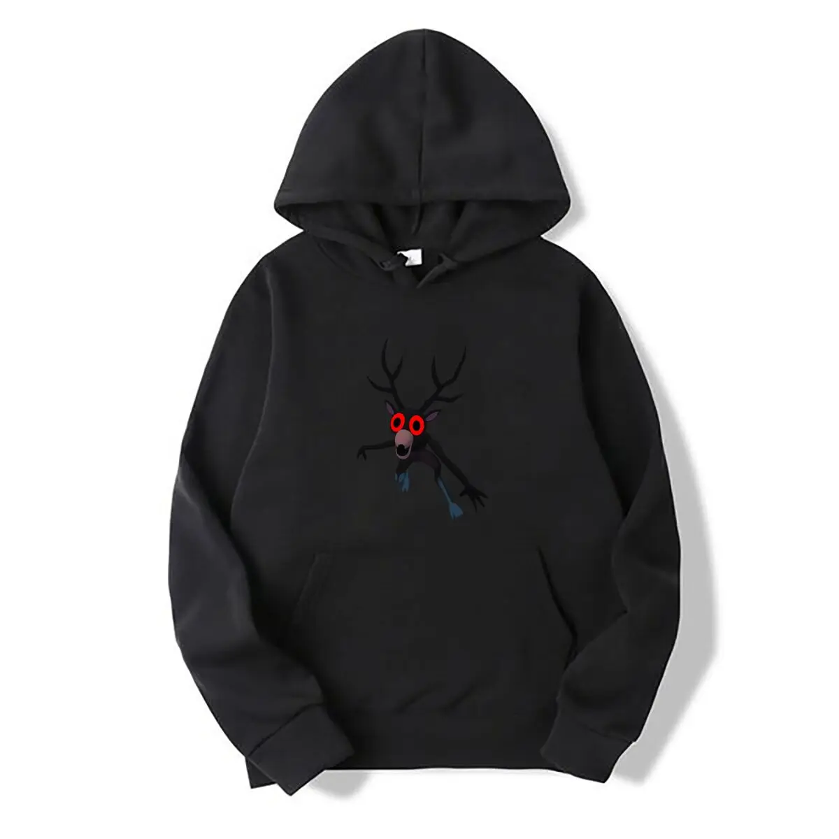 Spooky Red Eyed Deer Forest Creature Autumn and winter new men's and women's hooded sweatshirts