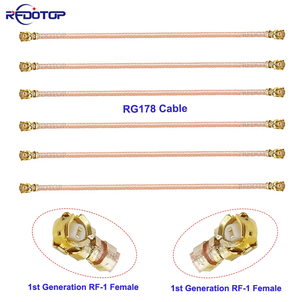 10PCS/Lot U.fl IPX-1 Female to U.fl IPX-1 Female WIFI Antenna Extension Cable RF Coax RG178 Pigtail for Router 3g 4g Modem