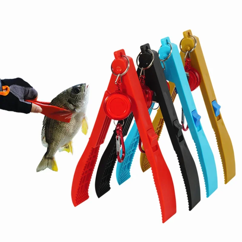 Fishing Body Grip Clamp Gripper with Lock Switch Trigger - Multi-functional Fish Clip Hand Controller Tackle