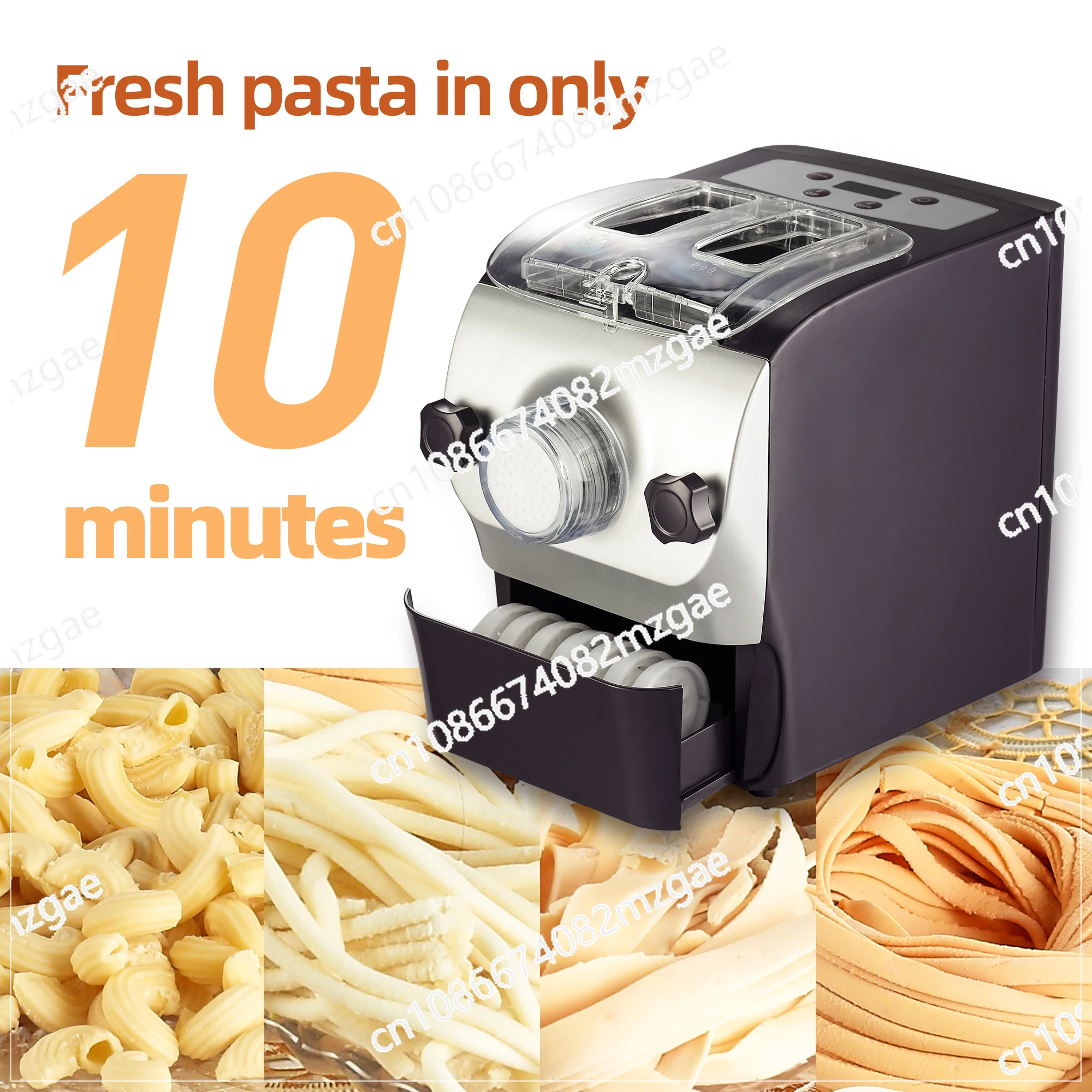 Household Electric Fresh Automatic Small Macaroni Extruder Home Pasta Maker Noodle Making Machine Processor