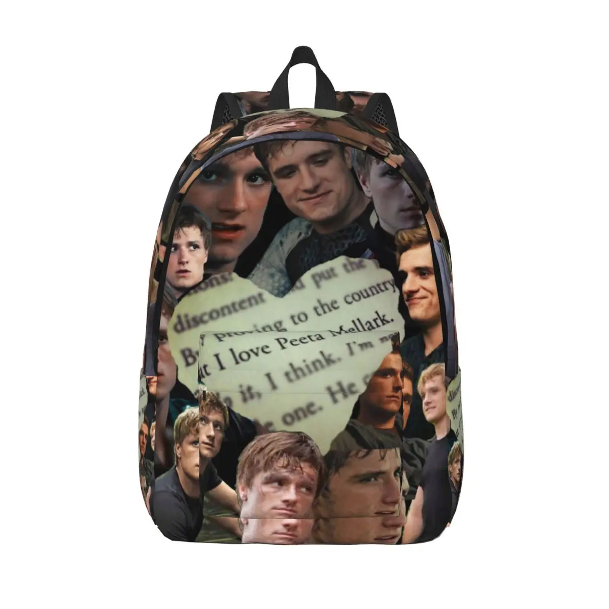 Hunger Games Peeta Mellark Backpack Men Women Teenage High School Business Daypack Josh Hutcherson College Shoulder Bag Durable