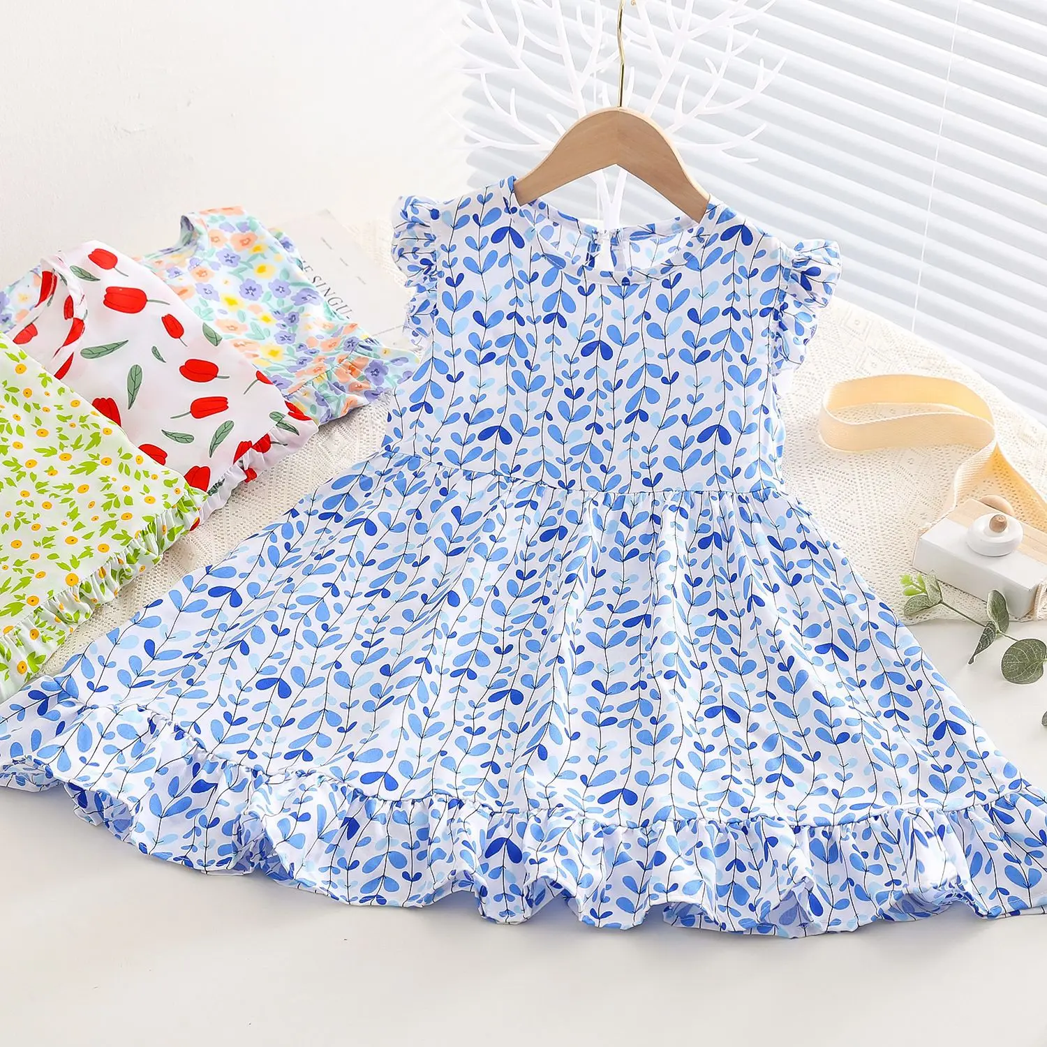 

5-9T summer kids children girls casual dress