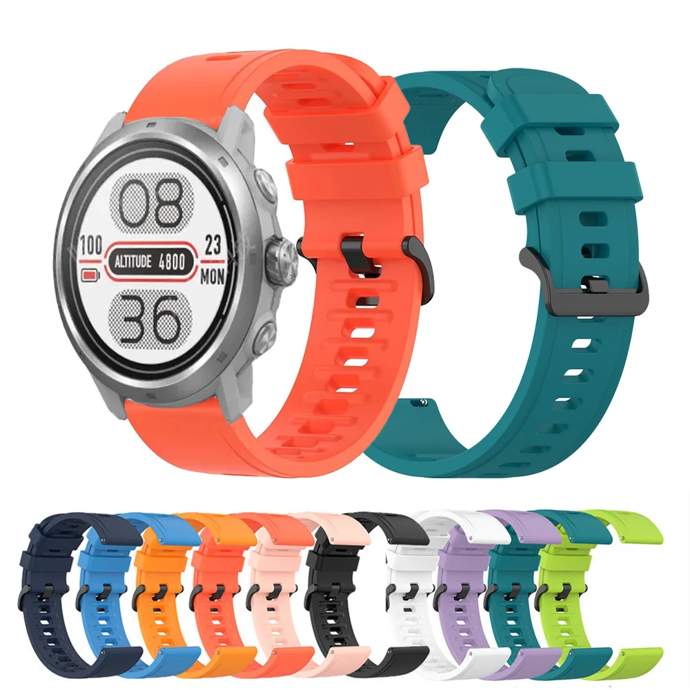 Pulseira de esportes para relógio inteligente COROS PACE 3, pulseira de silicone, 20mm, 22mm, 40mm, 42mm, 46mm, ápice 2 Pro