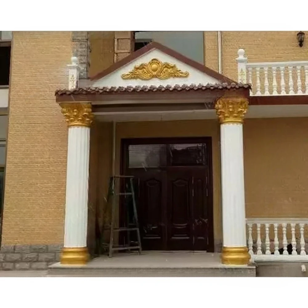 الديكور الخارجي ABS البلاستيك الخرساني قالب العمود الروماني المستدير #2