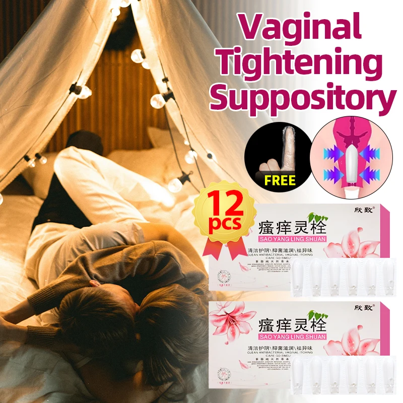 12PCS Vaginal Tightening Suppository Shrink Vagina Vaginale Narrow for Women Gynecological Treatment and Feminine Hygiene