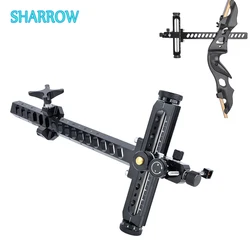 Recurve Bow Sight stop aluminium w kształcie litery T wzrok na łuk i strzały Outdoor Sports łucznictwo polowanie praktyka akcesoria myśliwskie